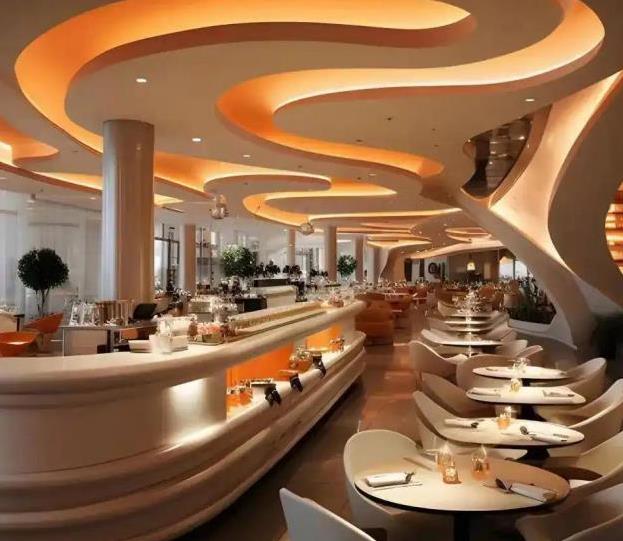 這么棒的餐飲店裝修效果圖案例，你不想看看嗎？
